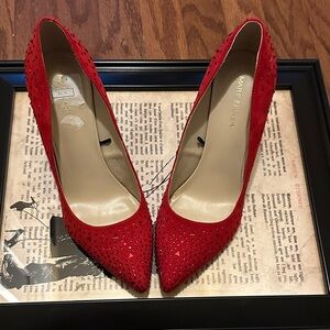 SOLD!!!!! Marc Fisher Red Studded Heels